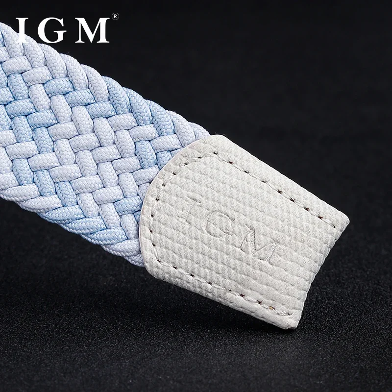 Women Waist Belt Ins Wind Punching-free Canvas Woven Elastic Design Joker Decorative Waistband