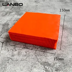 100pcs 150x150MM Orange Glasses Cleaner Microfiber Cleaning Cloth For Lens Phone Screen Cleaning Wipes Eyewear Accessories