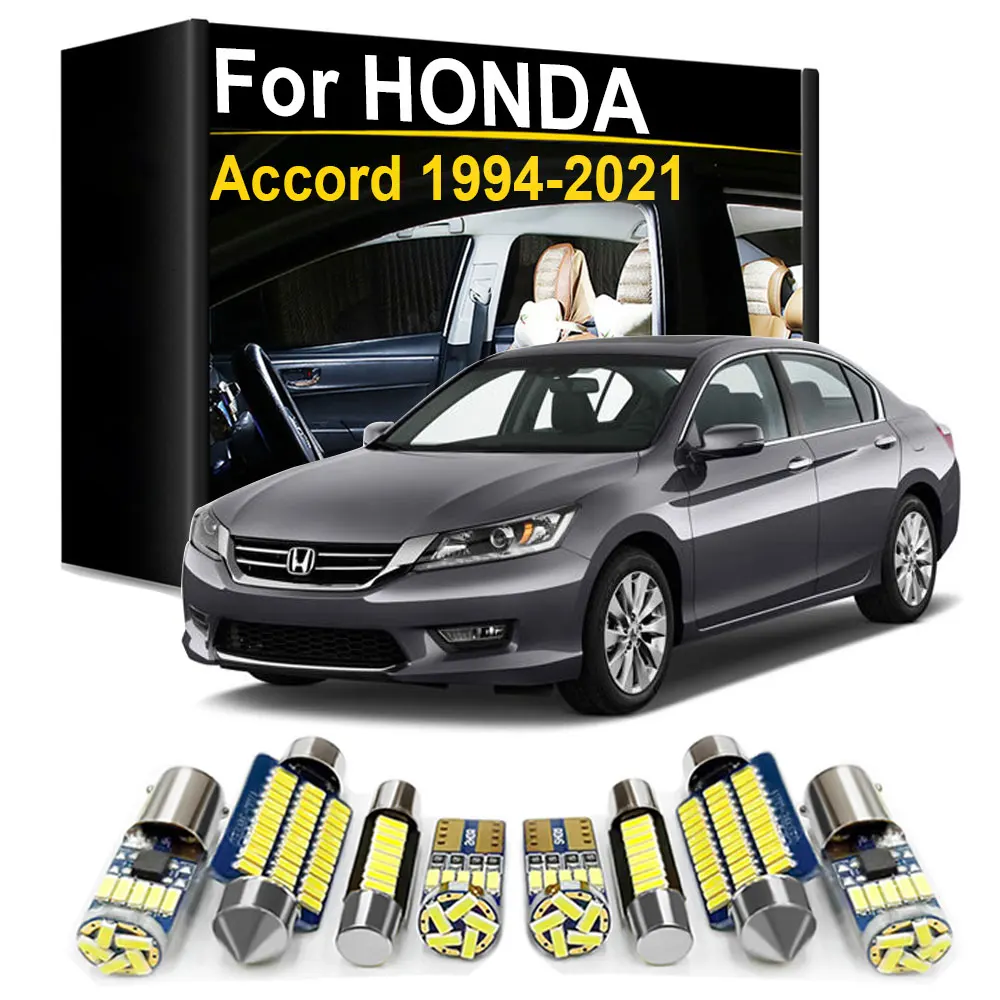 

Interior LED Light Kit Canbus For Honda Accord 4 5 6 7 8 9 10 th 1986- 2011 2012 2013 2014 2015 2016 2017 2018 2019 2020 2021