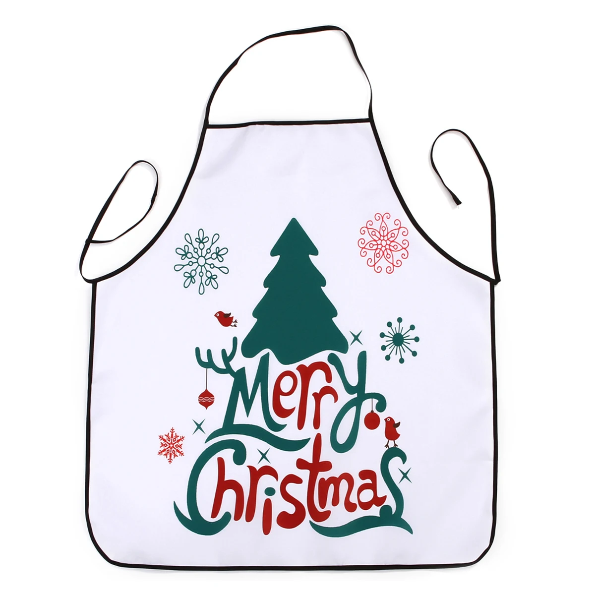 

Christmas Apron Printed Waterproof Kitchen Restaurant Dinner Apron for Cooking Baking Barbequing (Christmas Tree)