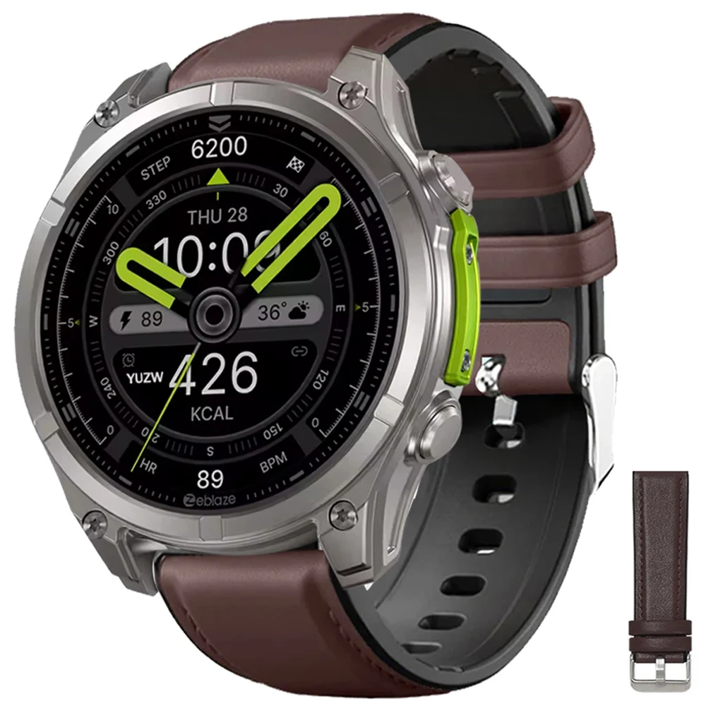 22mm Leather Silicone Strap for Zeblaze Vibe 8/7/7Pro/Lite/Btalk/GTS3/GTR3/Ares 3 Pro Bracelet Mi Watch 2 Pro S4 S1 22mm Correa
