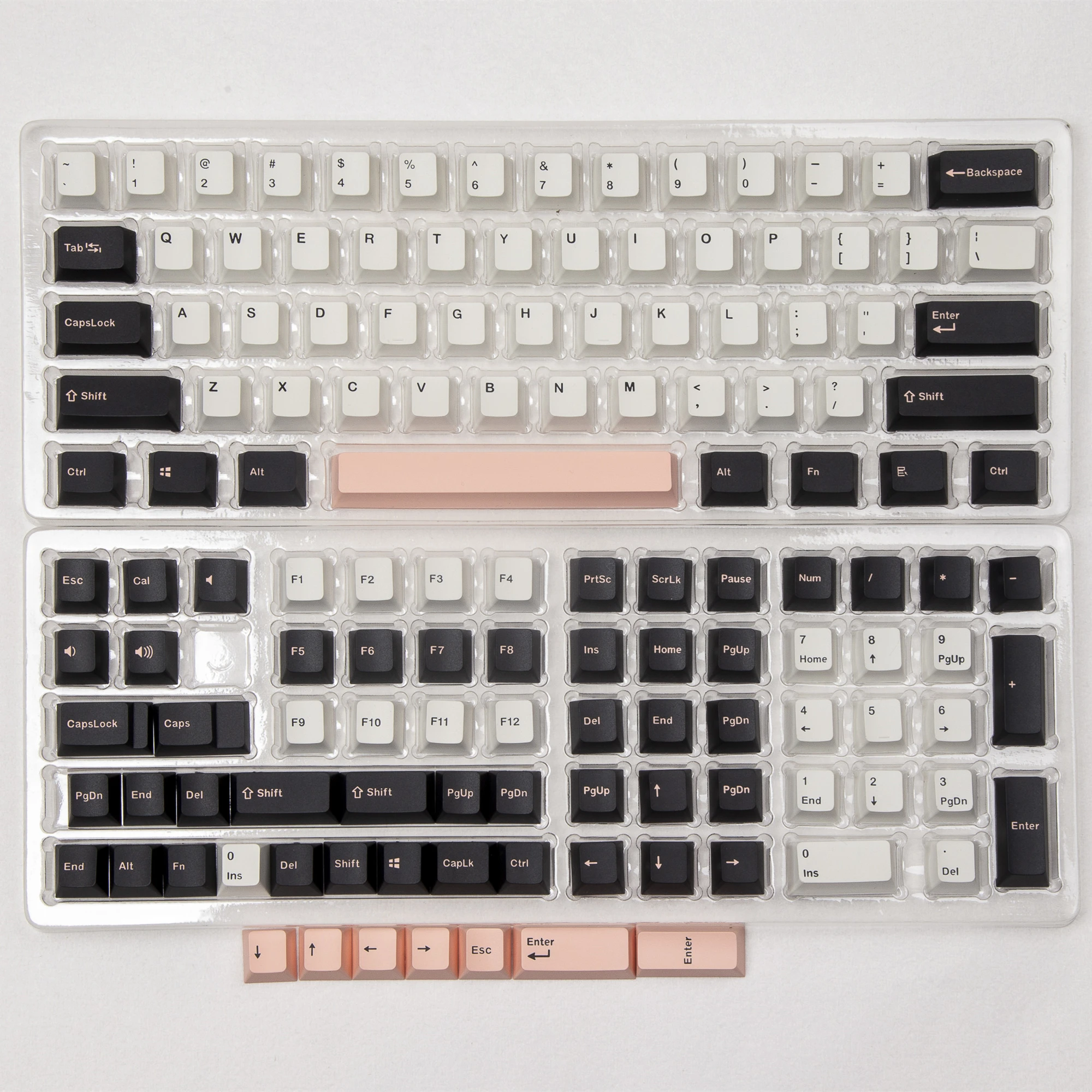 GMK Olivia Keycap PBT Double Shot Cherry Profile Black White
