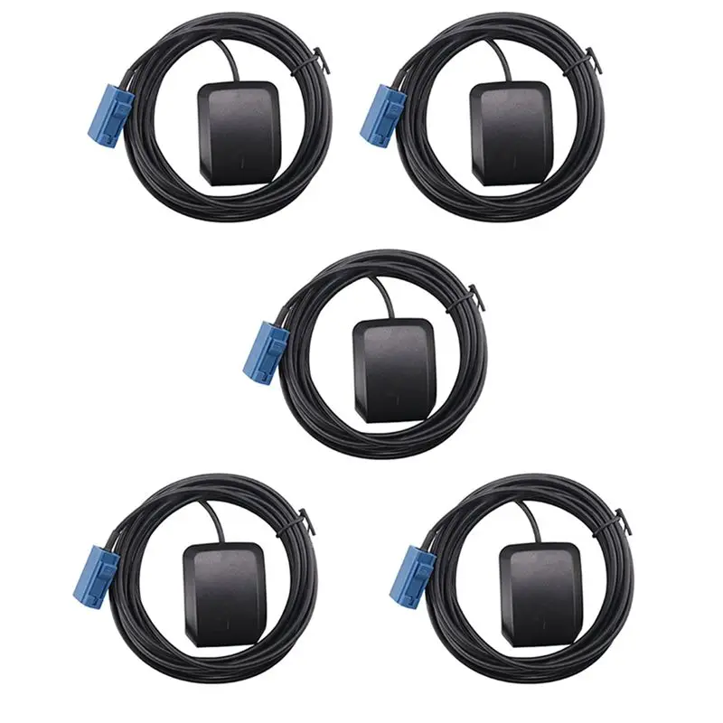 Antena de Navegação GPS Ativa 5X Rara para Veículos, Antena Automotiva Fakra C Azul para Ford, Dodge, RAM, GM, GMC, Jeep, BMW