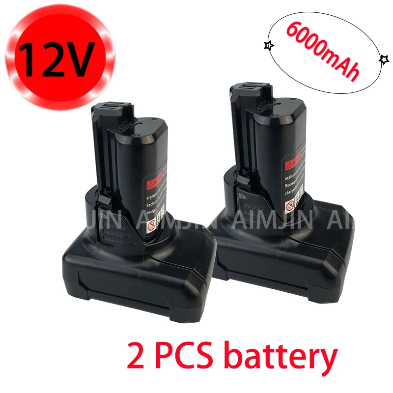 For 12VBosch 6,0 Ah Li-Ion BAT420 Ersatz Batterie für Bosch BAT411 BAT412 BAT413 BAT414 10,8 V Batterie Cordless Power werkzeuge