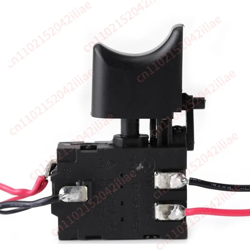 12V lithium battery charging drill switch (small light) can be reversed forward speed regulation DC hand drill accessories