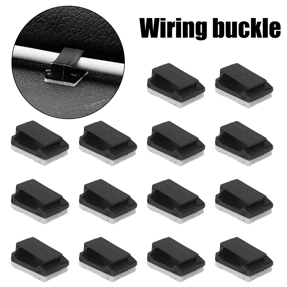 Auto Draht Clip Zubehör Kabel Clips Selbstklebende Kabel Management Schwarz Draht Halter Organizer Klemme Für Auto Fahren Recorder