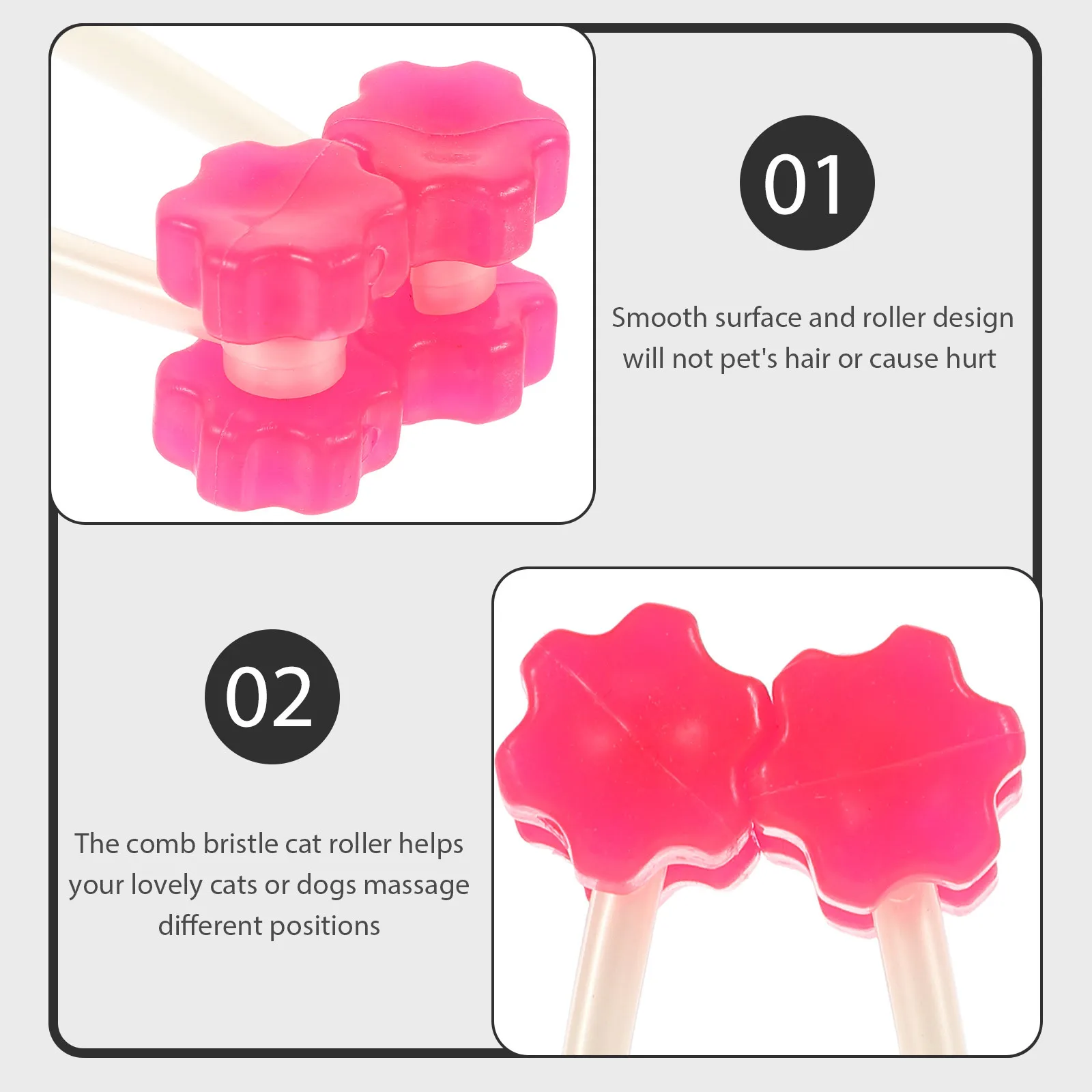 Cat Massage Roller Thin Face Massager Size S for Puppy Dog Cat Kitty Legs Grooming Tool Massage Device