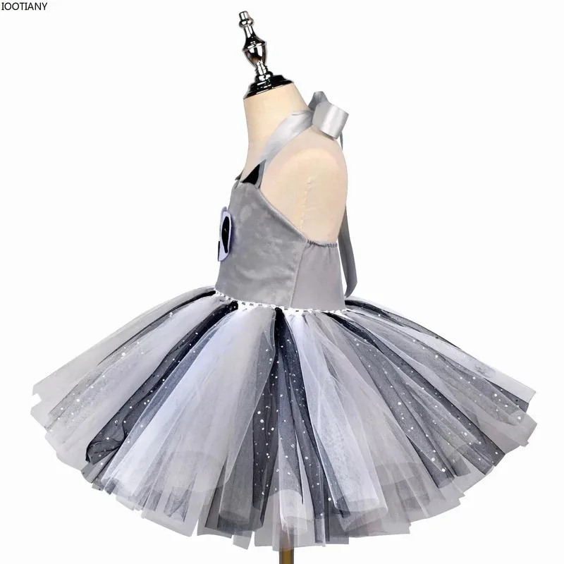 Sky02 Animal Raccoon Cosplay Dress Children's Day Stage Performance Meeting Dress Raccoon Tail Prop Halloween Carniva88Ji