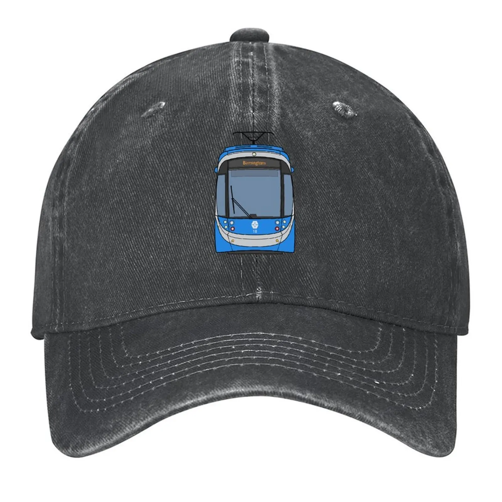 

West Midlands Tram (Blue) Baseball Cap foam party Hat Kids Hat black Luxury Man Hat Hats Man Women's