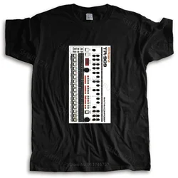 Tshirt men summer top tees Roland 909 Drum Machine 7 Shirt Vintage Moog Synthesizer Korg Arp Mod new fashion tee-shirt man tee