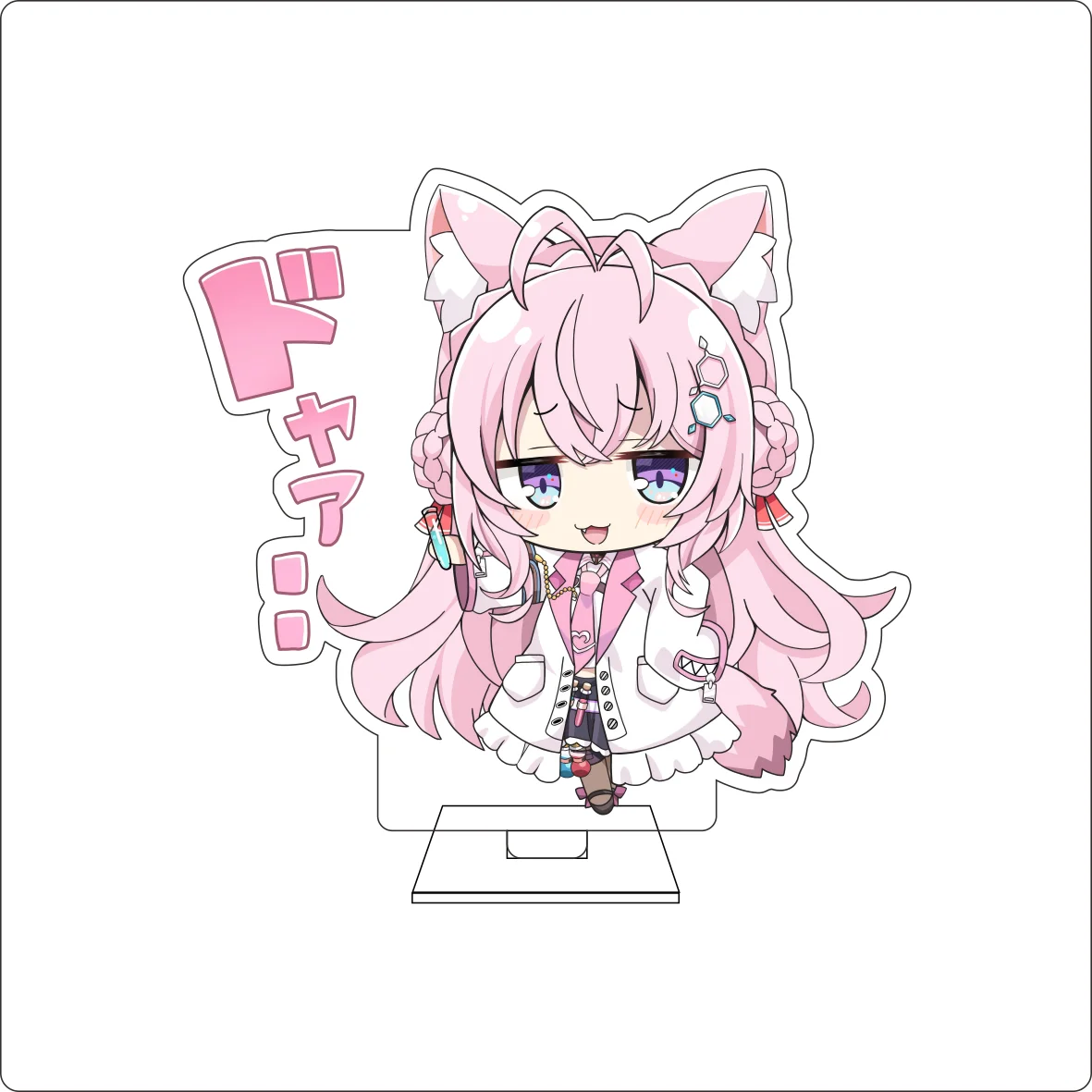 10CM Anime Hololive Cosplay Cute Acrylic Figure Stand Plate Robocosan Tokino Sora Ornaments Gifts view 4