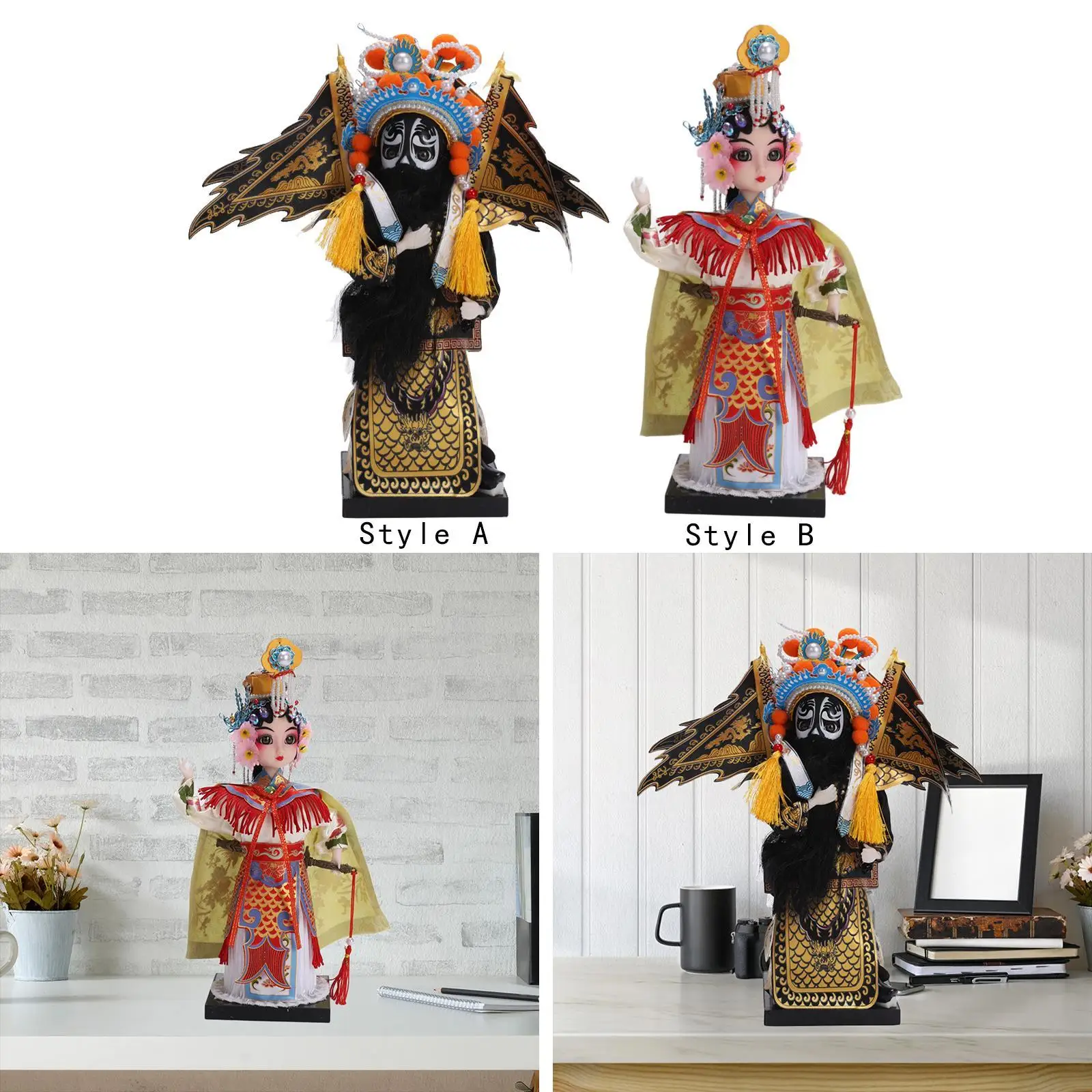 Peking Opera pop ornament collectible standbeeld cadeau decoratief tafelblad