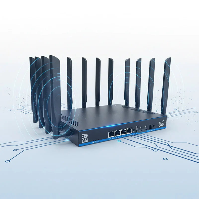 New Wifi7 Tri-band 2.4G&5.8G&6G 19000mbps VPN MT7988AV Chipset 1GB DDR4 NSA/SA Mimo 4*4 5g Modem With Sim Slot Routers 5g Sim