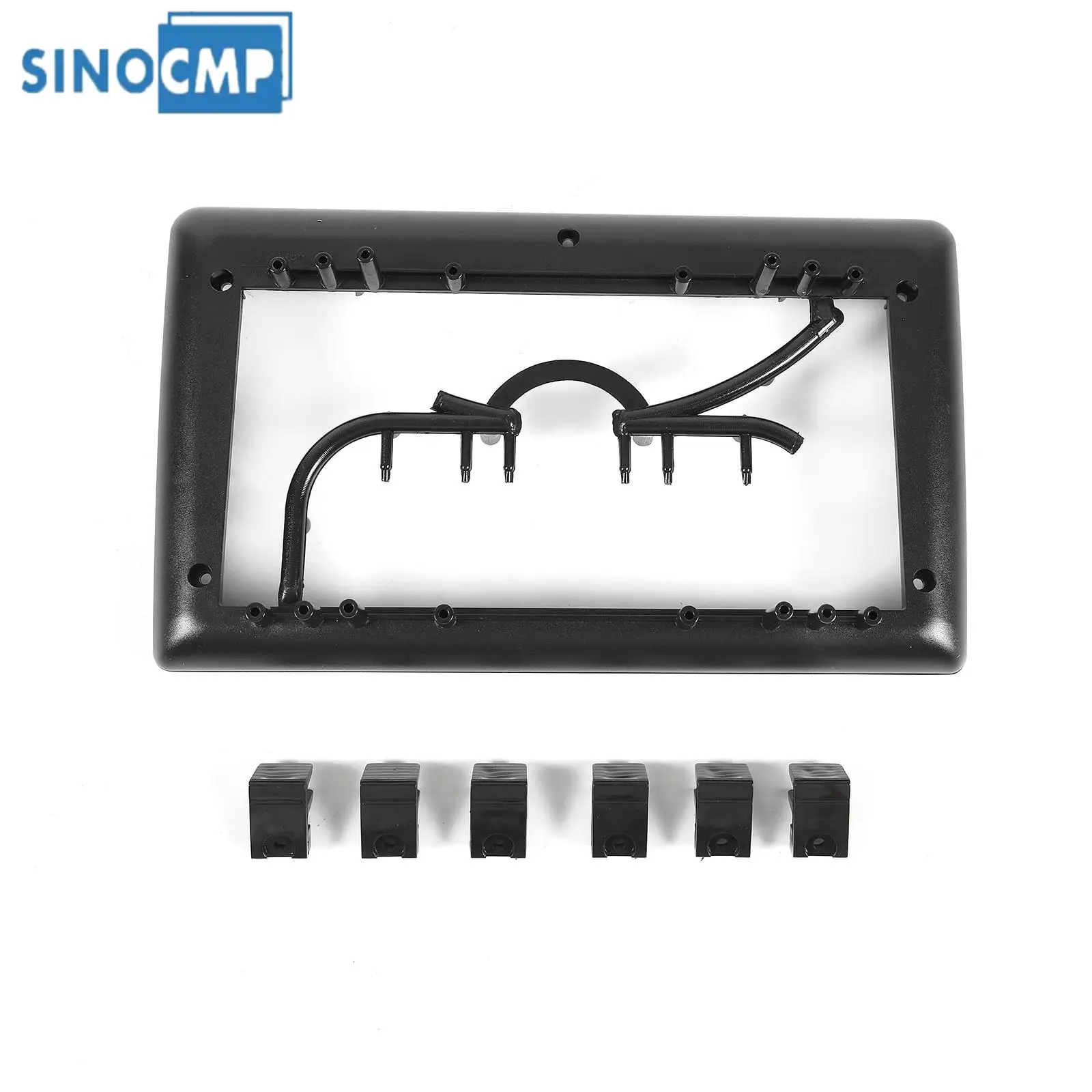 Universal 7 to 9 Inch Two 2 Double Din Car Radio Fascia Auto Stereo Headunit Panel Dashboard Mounting Frame Trim Kit Face Plate