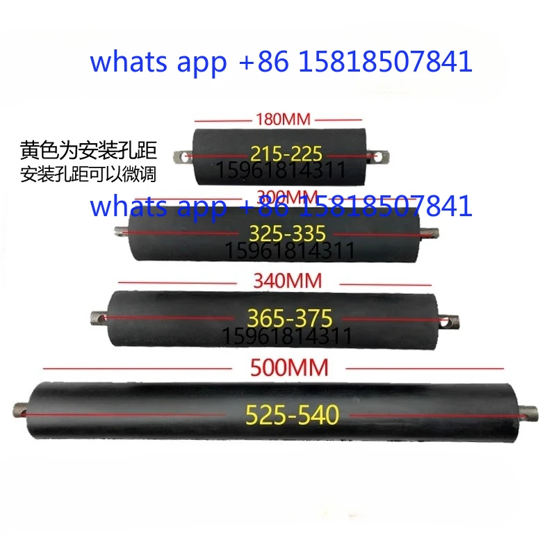 Oil-resistant grinder rubber roller, magnetic separator leather roller, rubber press roller CF-01 180 length 300 length 500
