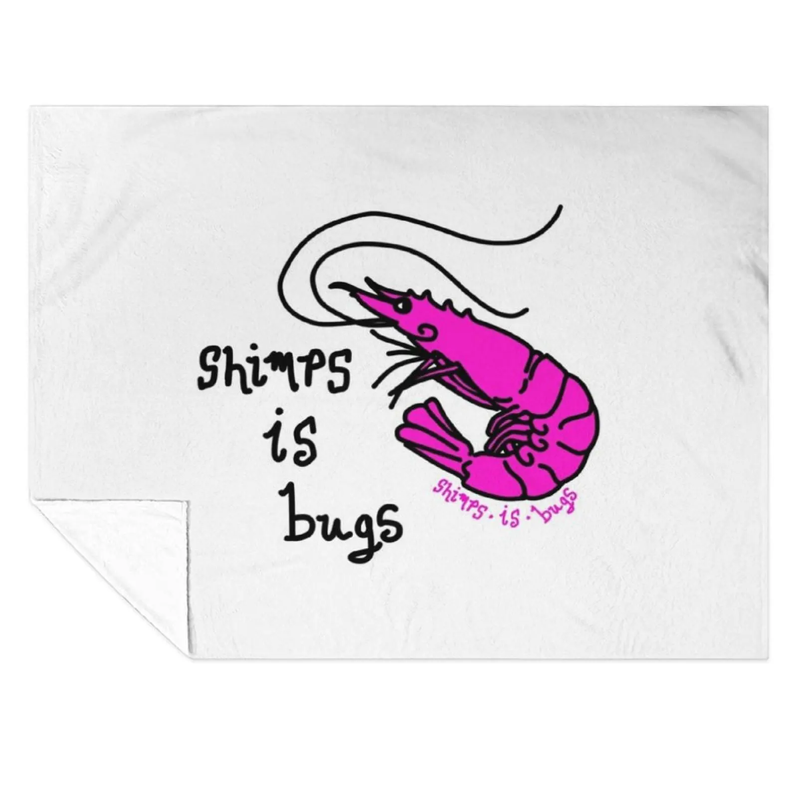 

Shrimps is bugs V1 Throw Blanket For Baby Luxury Thicken Designers Blankets
