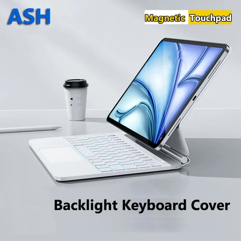 

For Ipad Pro 13 2024 7th Air 11 Pro 12.9 2022 Air 5 4 10.9 Inch 10.2 9th 8 7 10th 10.9 Backlit Case with Keyboard Trackpad Case