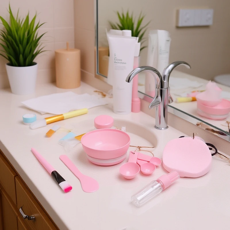 Juego de cuencos para máscara Facial, color rosa y verde, herramientas de belleza, botellas con cepillo, kits de herramientas para el cuidado de la piel, 9/11 Uds.