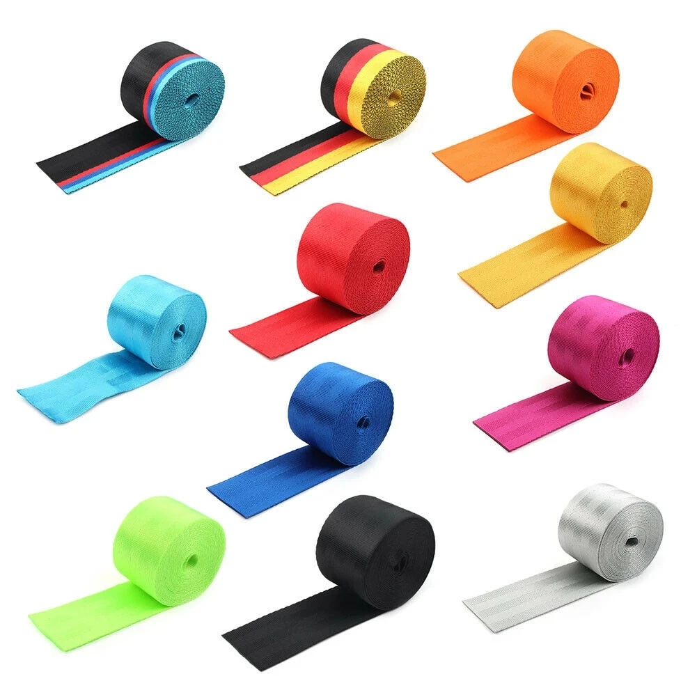 universal Car Multiple colors available 3.6m seat belt accessories color change concert belt European standard car modification