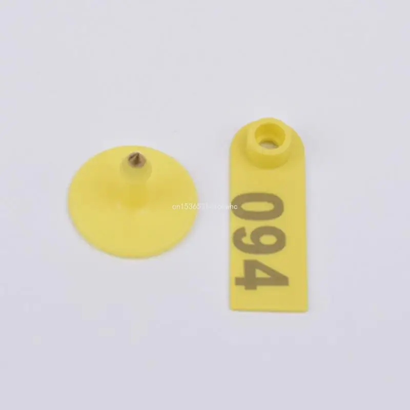 Dropship 100PCS Sheep Goat Pig Cattle Beef Cow Ear Tags with Number Printed for Farm Animals Identification Card Fade-Resistant