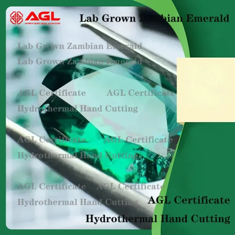

Lab Grown Zambian Emeralds for Jewelry Making Oval Cut Hydrothermal Lab Created Emerald Gemstone with Natural-Like Inclusions