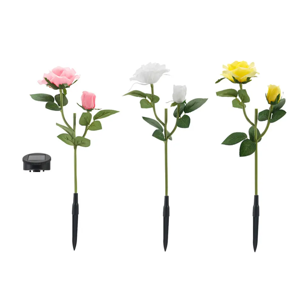 

Rose Lantern Lamp Solar LED Flower Lights 3 Modes Waterproof Outdoor Decorative Garden Landscape Lighting Gifts