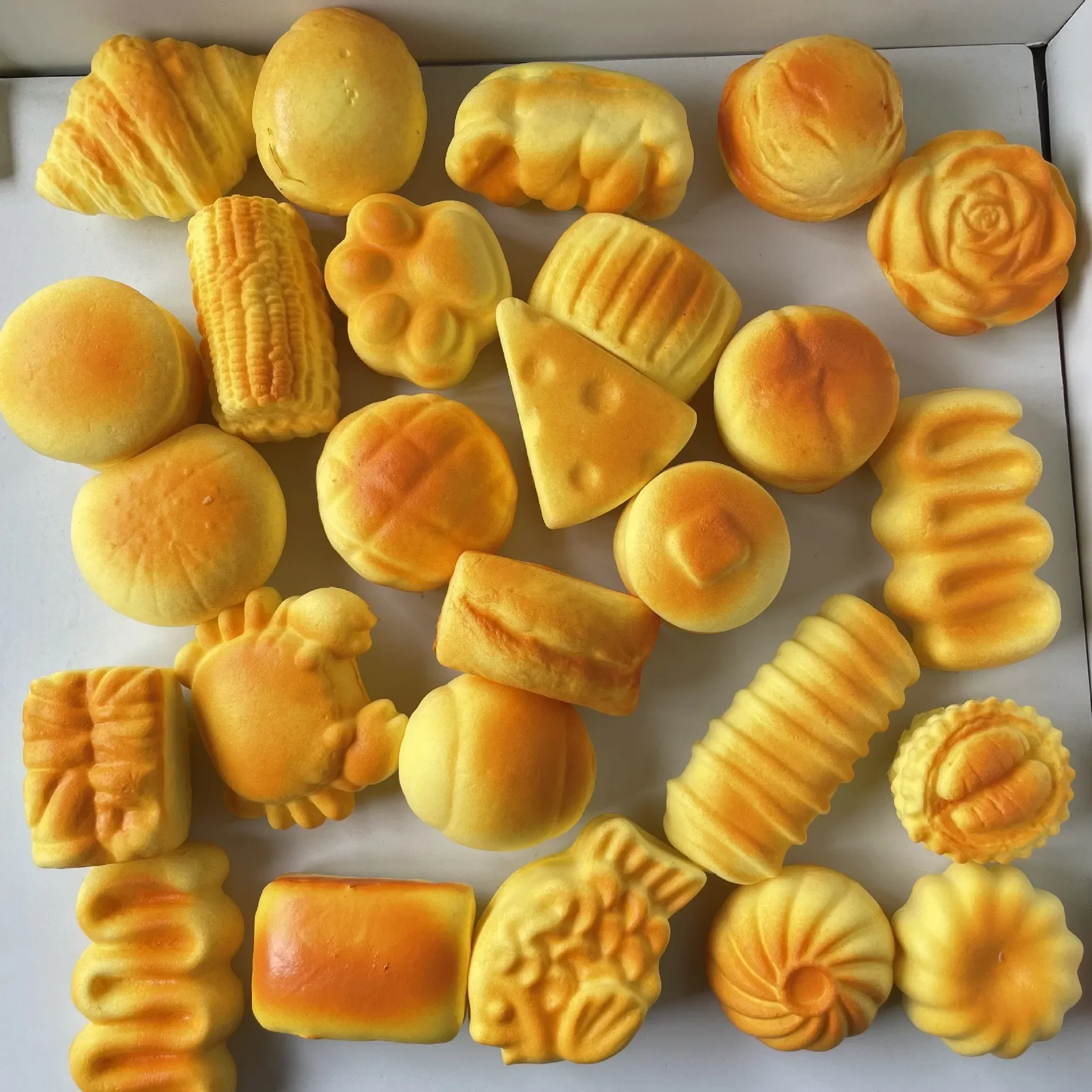 Simulation Toast Bread Fidget Toys Food Breakfast Slow Rebound Squeeze Sensory Toys Stress Relief Squishy Stress Balls