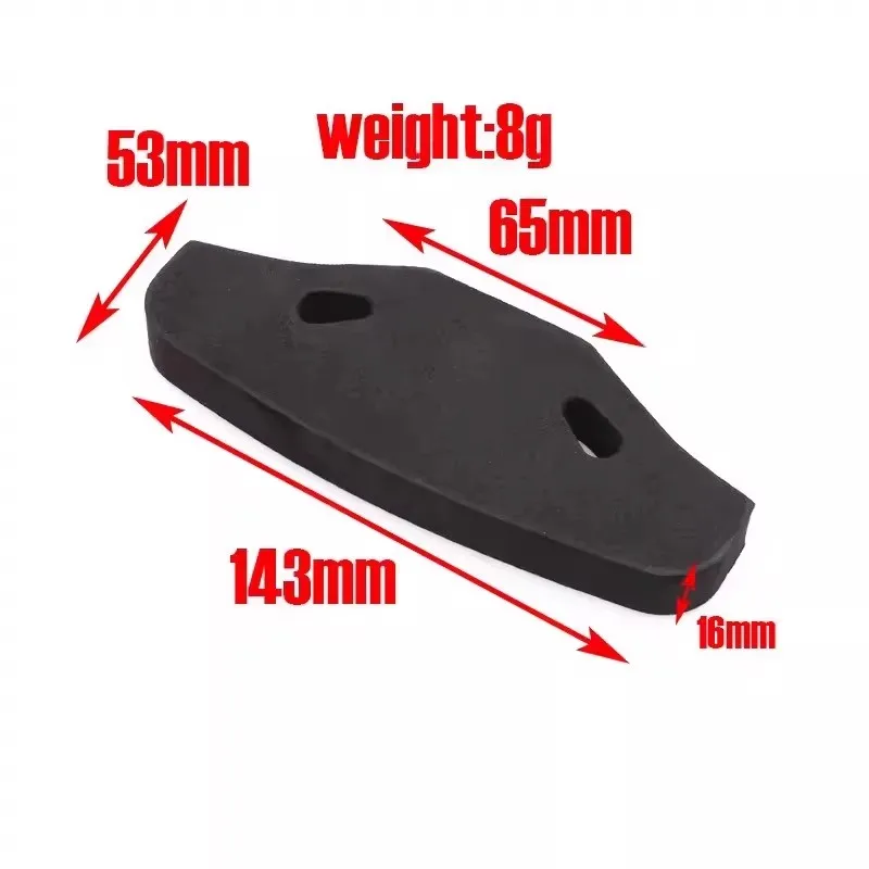 Front Bumper Sponge Foam for Tamiya TT01 TT02 1/10 RC Car, Impact Protection Upgrade Accessories