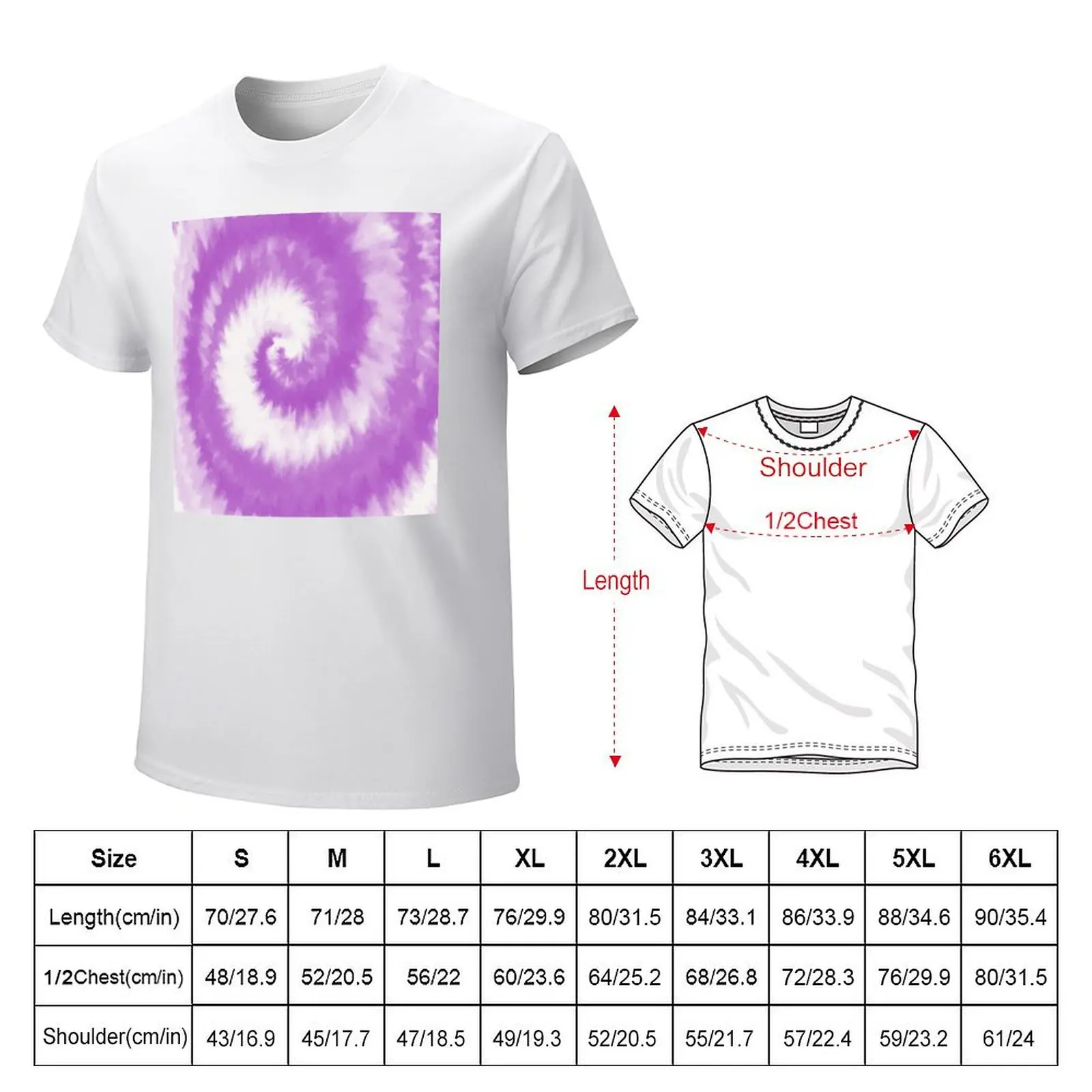 Colorful Swirl in Purple & White Shade Pattern 132 T-shirt animal prinfor boys sports fans funnys men clothes