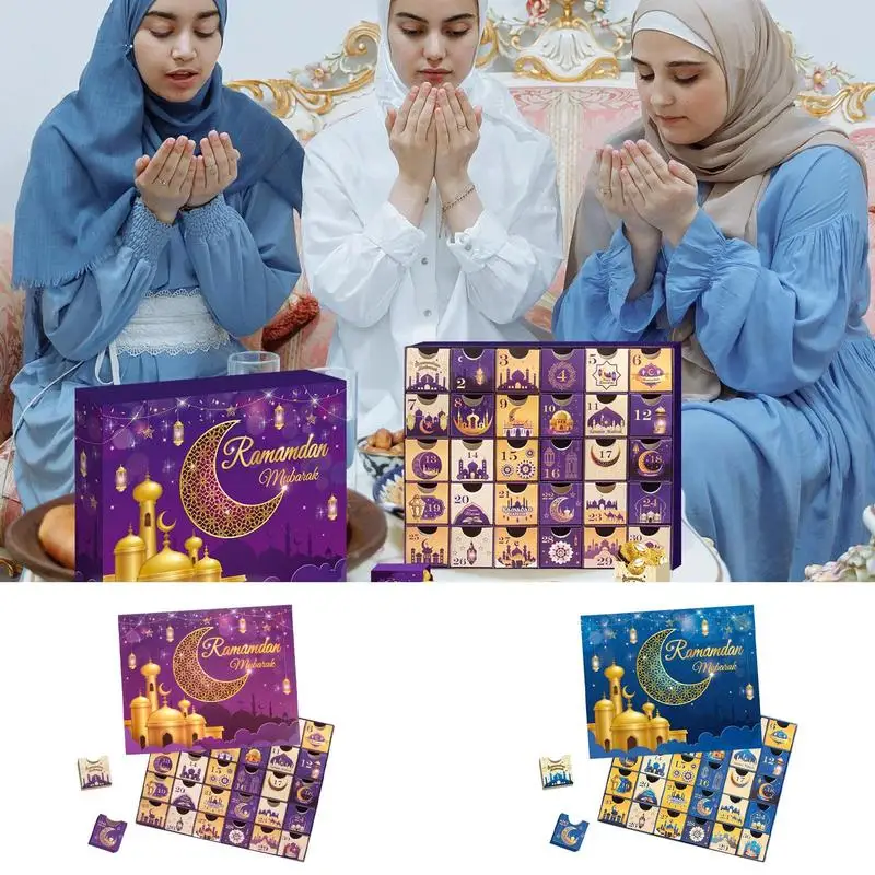 Eid Advent Calendars 30 Day Eid Calendar Eid Countdown Box Eid Calendar Block Set Eid Countdown Calendar For Family Friends Home