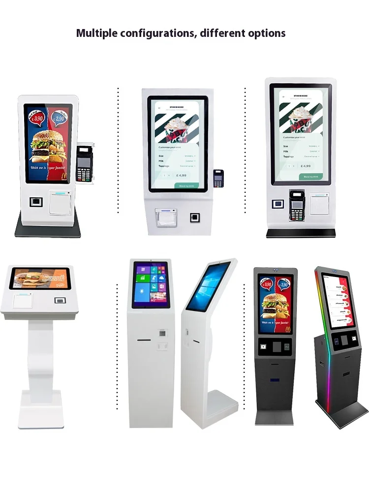 Multi-Function 15.6/21.5inch Smart POS Terminal Self-Service QR Code Scanning Cashier Queue Number Retrieval Touchscreen Billing