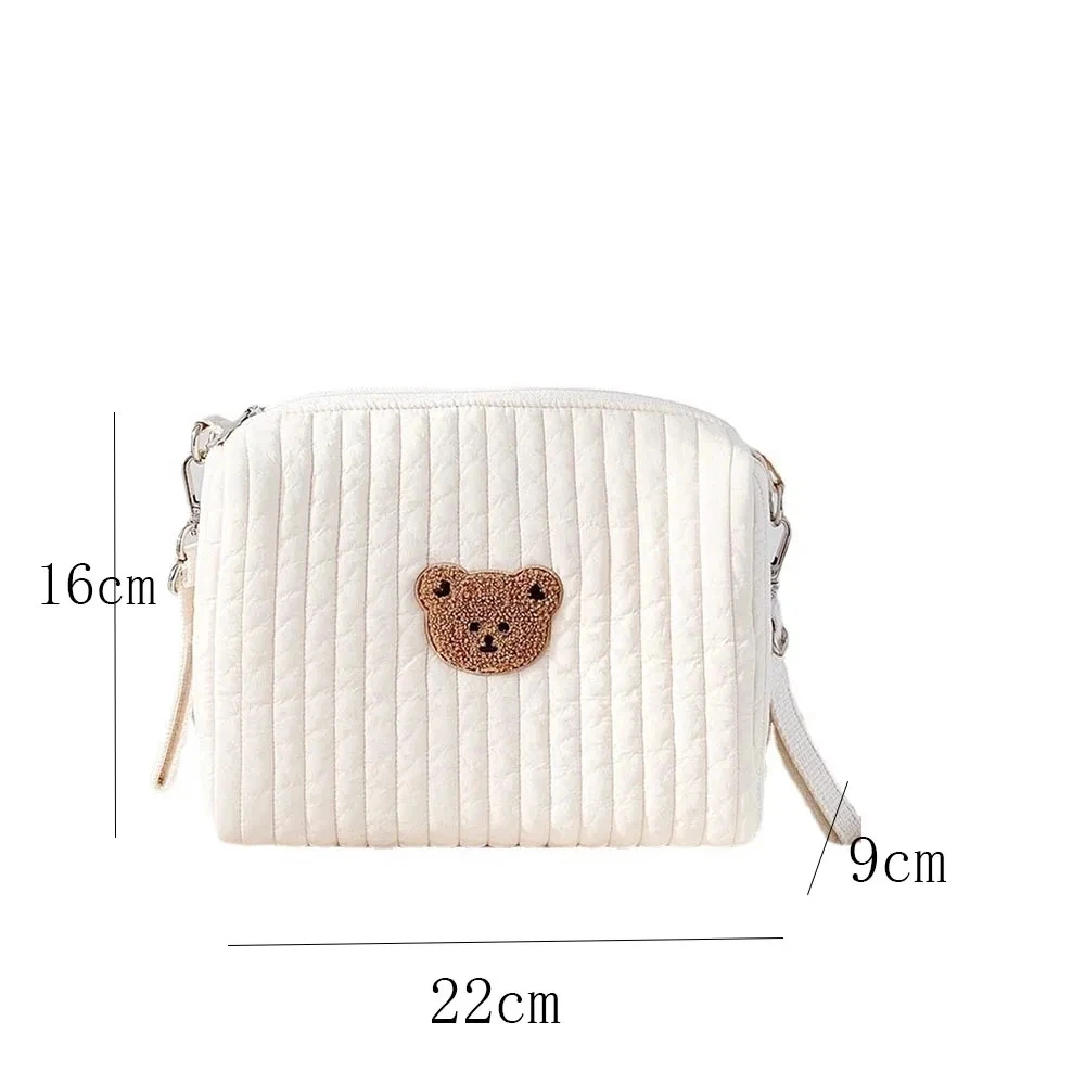 Baby Carriage Hanging Bag Personalized Name Multifunctional Outdoor Baby Bear Mommy Bag Customized Baby Stroller Storage Bags