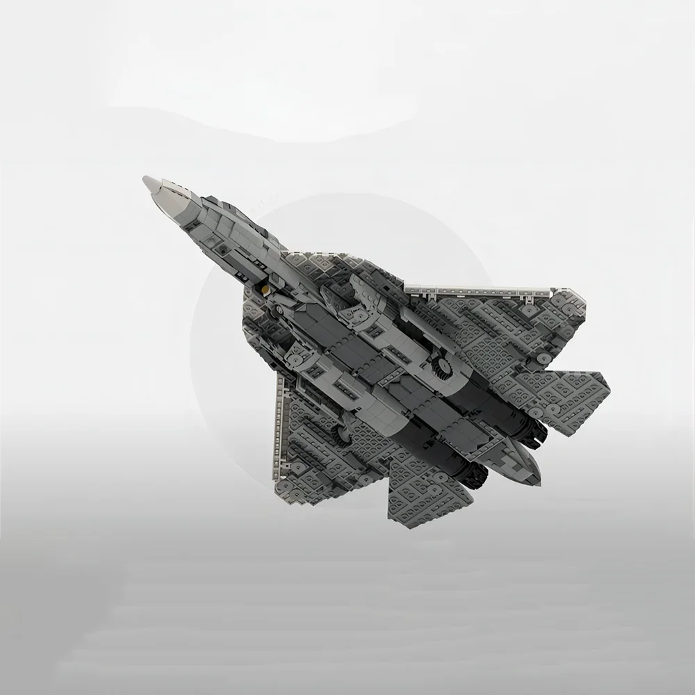 Fifth Generation Multirole Plane Sukhoi SU-57 Felon Scale Building Blocks Supersonic Cruise Fighter Military Fans Toy Brick Gift