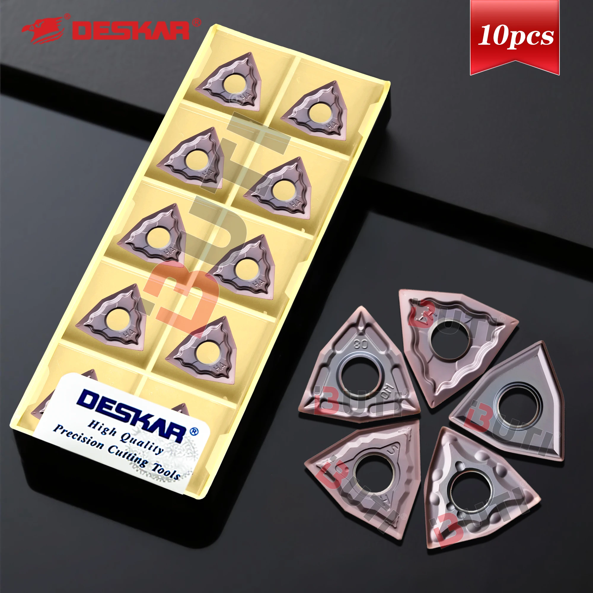 

DESKAR 100% Original WNMG080404/080408-MA MS JMS HS LF6018 Cylindrical Turning Tools High Quality Stainless Steel Lathe Inserts