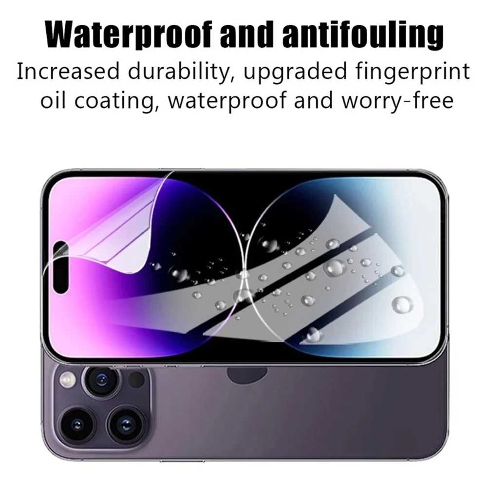 4PCS Hydrogel Film For LG Wing 5G Velvet V60 ThinQ 5G V40 V50 V30 PLUS W31 W41 Pro Stylo 7 6 K71 5 Q60 X6 Screen Protector