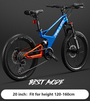 20 inch Soft Tail Mountain Bicycle, Magnesium Alloy Downhill Bicycle For Student , Full Suspension Shock Absorber Mountain Bike