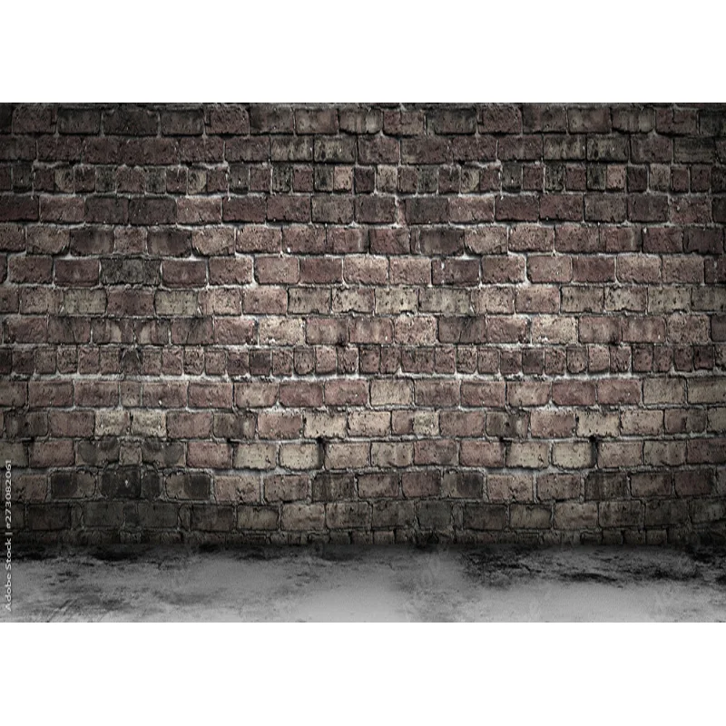 Textur einer perfekten schwarzen Backstein mauer mit Rissen und Defekten Fotografie Hintergrund Porträt Fotostudio Kulissen Prop QZ-11