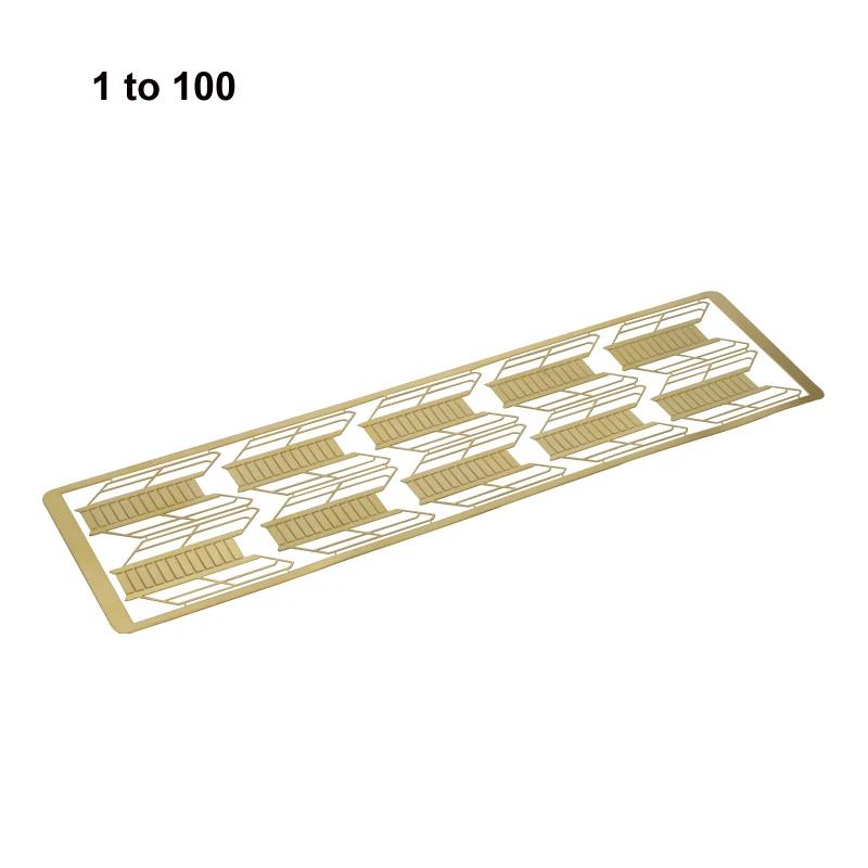 Échelle de Gravure Soleil Modèle Simulé 1:72 1:100 1:150 1:200, Feuille Gravée en Laiton, Micro Escaliers pour Assemblage de Bateau Télécommandé, 1