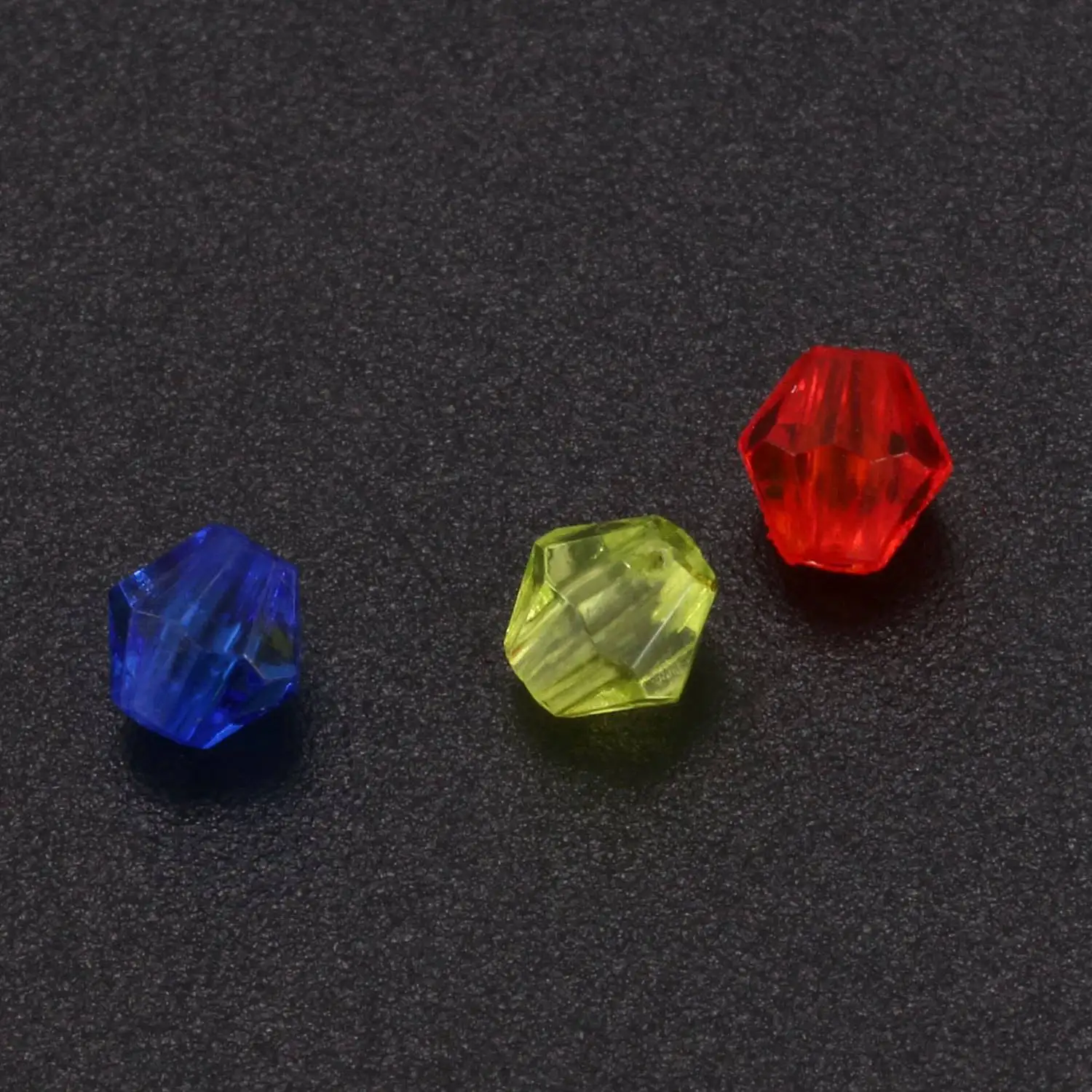 FZFZ 2000 혼합 바이콘 아크릴 작은 스페이서 비즈 4x4mm