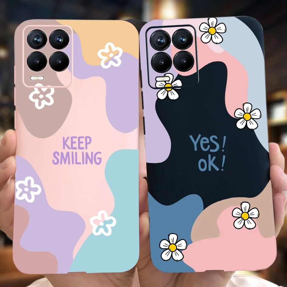 For Realme 8 Pro Case Realme 8 5G RMX3241 Matte Cover Cool Painted Silicone Soft Cases For Realme 8i RMX3151 Phone Fundas Bumper