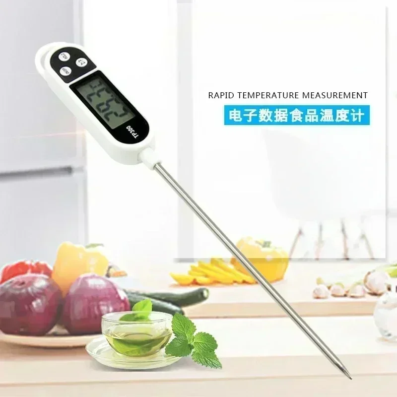 2pcs TP300 food probe type electronic thermometer, pen type barbecue BBQ