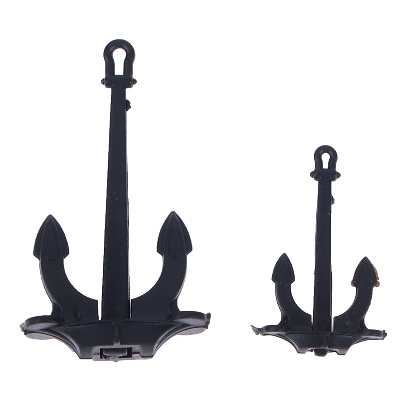 1PCS RC Boat Mini ABS Plastic Movable Hall Anchors Anchor Rod DIY for Simulation Nautical Ship Model Marine Parts