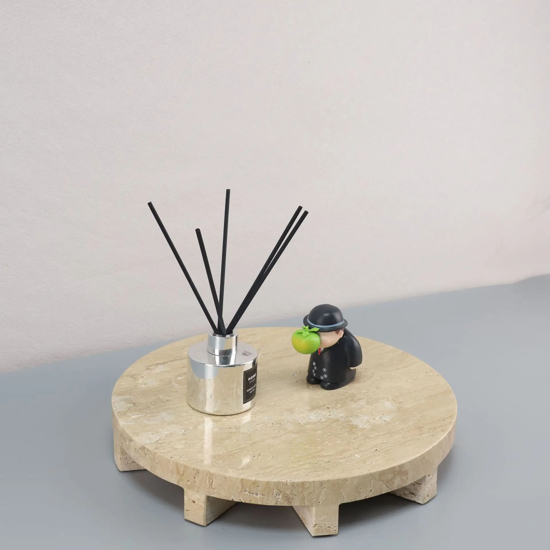 Modern silent wind tunnel stone tray, ornament living room, soft home accessories