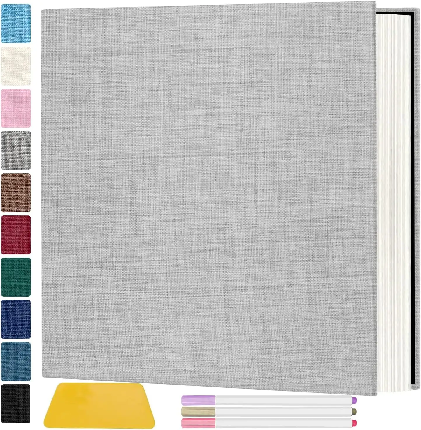 

Большой фотоальбом на 60 страниц (18 дюймов) с самоклеящимися страницами, для фотографий 10x12, 8x10, 5x7 и 4x6.