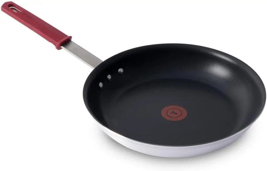 

Professional 12 Inch Nonstick Fry Pan with Stainless Steel Handle, Oven Safe to 400F, NSF Certified