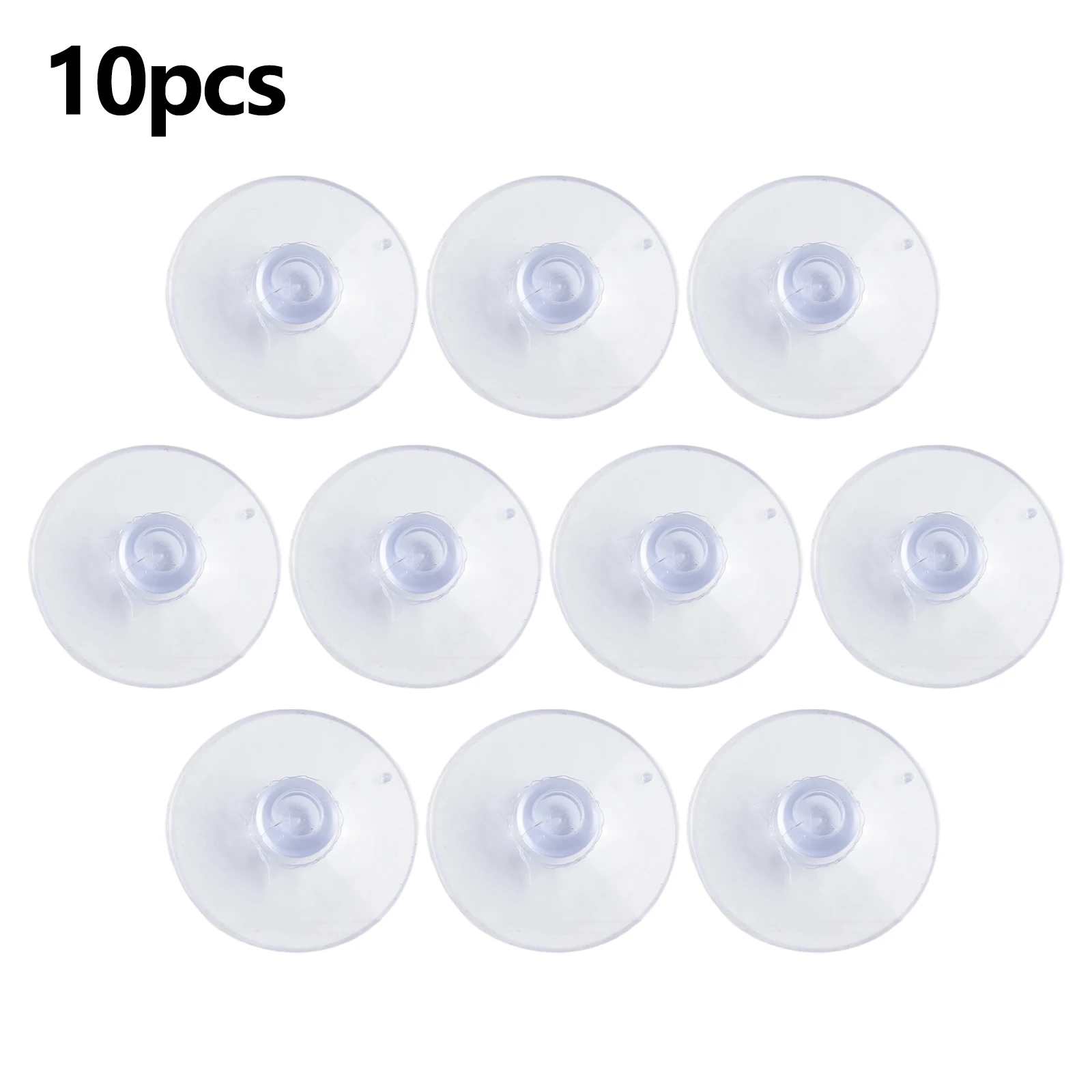 Transparent Suction Cup Hooks for Glass Casement Walls 10PCS Set Removable Design Suitable for Kitchen and Bathroom