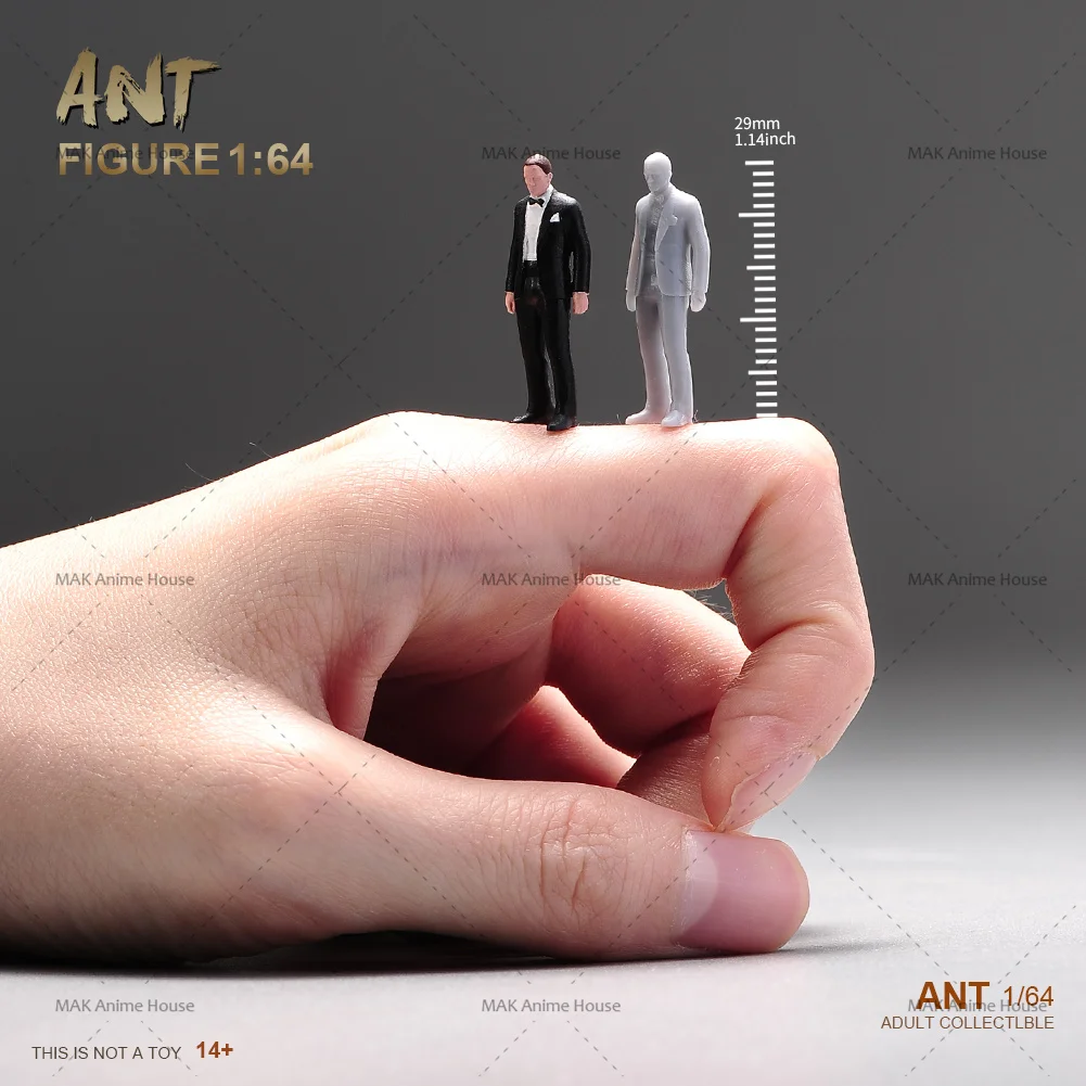 Handmade 1/64 Travel/Suit/Recliner Man Women Painted Diorama Figure Model Miniature Creative Photography Car Model Matching