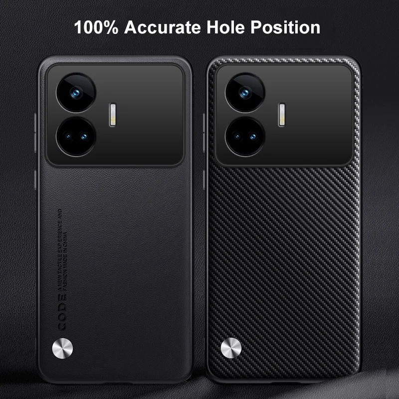 Luxury PU Leather Case For Realme GT Neo 5 SE 5SE Back Cover Matte Silicone Full Protection Phone Case For Realme GT Neo5 SE