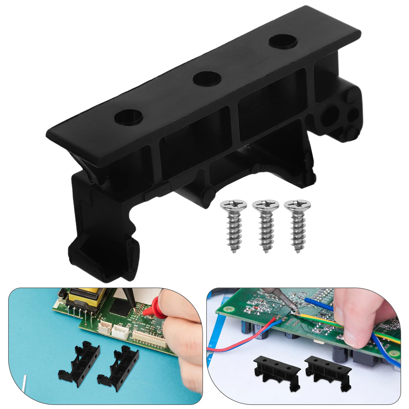 

10 Pairs Panel Pcb Mounting Bracket Adapter Abs Replaceable Circuit Board Mounts