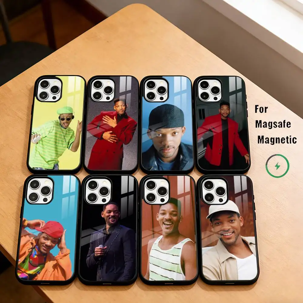 

R-Rapper W-Will S-Smith Phone Case For iPhone17,16,15,14,13,12,11 Plus,Pro Magnetic with Magsafe Wireless Charging